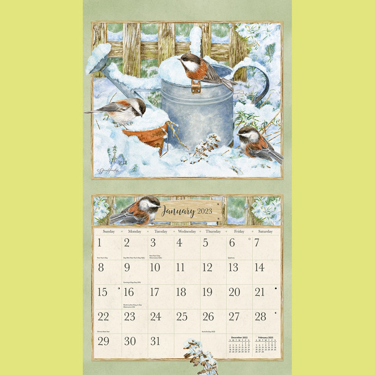 Gardening Calendar 2023 Lang Birds In The Garden 2023 Lang Wall Calendar Wayfair
